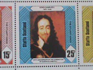 ​STAFFA-SCOTLAND-1978-25TH ANNIV: CORONATION-QUEEN ELIZABETH II-MNH SHEET-VF