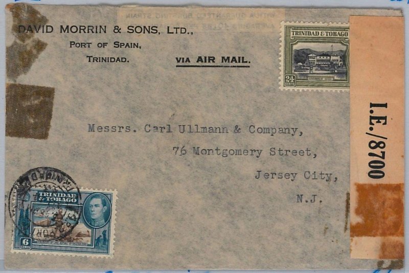 40149 - TRINIDAD & TOBAGO postal history - AIRMAIL COVER to USA - CENSURE
