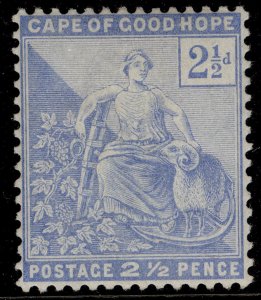 SOUTH AFRICA - Cape of Good Hope QV SG63, 2½d pale ultramarine LH MINT. Cat £16.