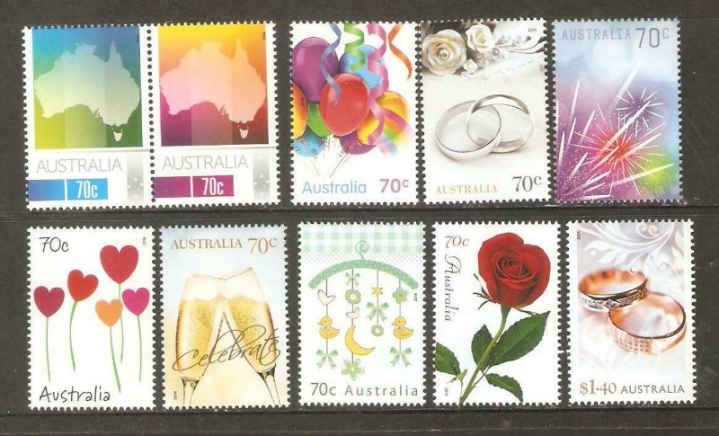 2014   AUSTRALIA  -  SG. 4145 / 4154  -  SPECIAL OCCASIONS  - UMM