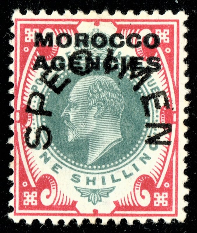 [mag140] MOROCCO British agencie 1907 SG#37s mlh SPECIMEN cv:£70/$90