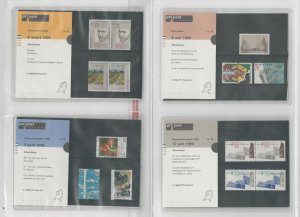 Netherlands Davo PTT Album, Mint NH Stamps & Sets, 16 Hingless Pages, 1990-92