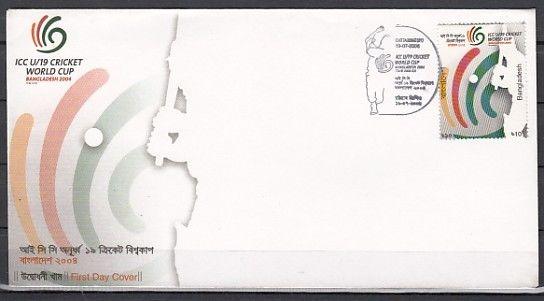 Bangladesh, Scott cat. 713. 18th World Cricket Cup issue. First day cover