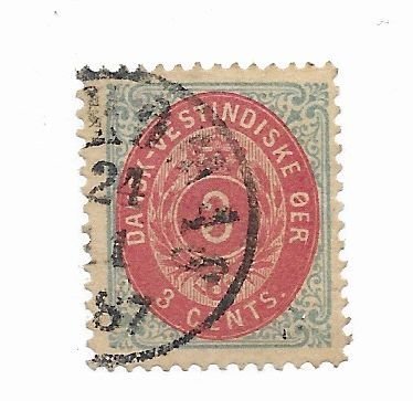 Danish West Indies #6 Used - Stamp - CAT VALUE $20.00