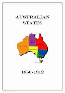 Australia Australian States 1850-1912 PDF(DIGITAL) STAMP ALBUM PAGES