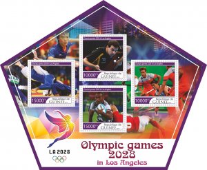 Stamps. Olympic games Los Angeles 2028 2019 year 1+1 sheets perforated