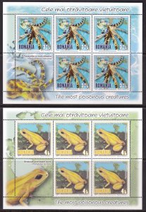 Romania, Fauna, The Most Poisonous Creatures MNH / 2017