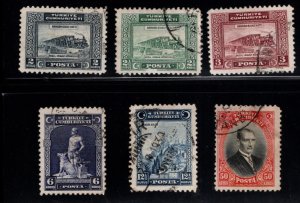 TURKEY Scott 676-681 used  stamp set CV$17