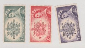 Australia Scott #259-260-261 Stamps - Mint Set