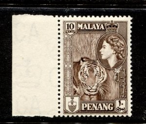 Malaya-Penang Stamp #50 MINT OG NH XF SINGLE - POST OFFICE FRESH