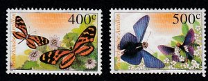 Netherlands Antilles # 985-986, Butterflies, Used, 1/3 Cat.