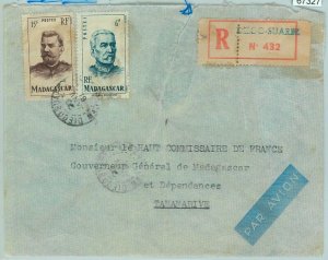 67327 - MADAGASCAR - postal history - registered letter from DIEGO SUAREZ 1951-