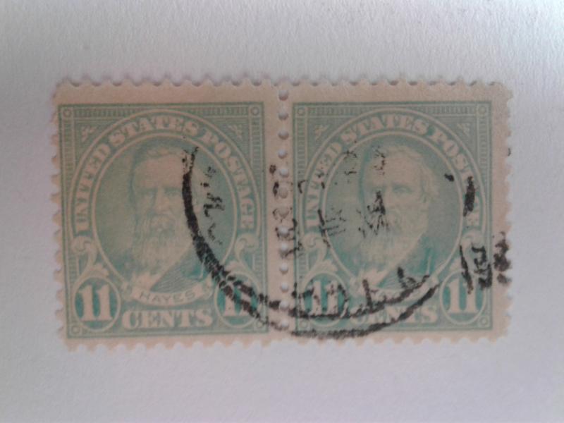 SCOTT # 563 USED PAIR STAMP REGULAR ISSUE VINTAGE 1923