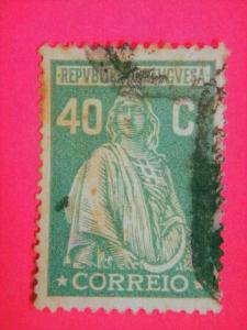 PORTUGAL, 1912-26, used 40c. brown Ceres