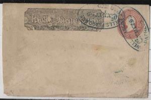 U34 Wells Fargo Franked Entire tied by 2 Blue Oval WF Express Pacheco (Coco Co.)