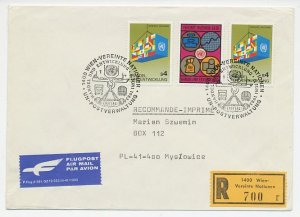 Registered cover / Postmark United Nations 1983 Trade - Development