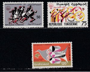 Tunisia # 687-689, Montreal Summer Olympics,  Mint NH