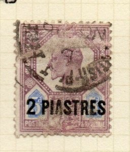 British Levant 1906 Issue Fine Used 2Pi. Surcharged NW-180741