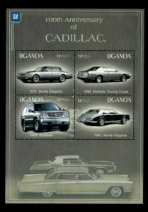 Uganda 2003 - CADILLAC CENTENARY - Sheet of 4 - MNH