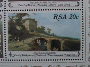 ​REPUBLIC OF SOUTH  AFRICA SC#400 FAMOUS PAINTINGS FROM NATIONAL GALLERY S/S