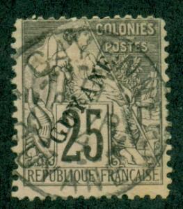 French Guiana #25  Used  Scott $35.00   SON Cancel