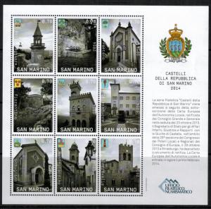 San Marino 2014 SC 1915 Set NH CV $17.50 - Buildings