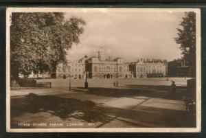 Great Britain 1935 Horse Guard Parade London Solomon View Post Card Used # 14...