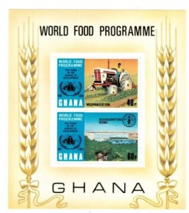 Ghana 1973 - World Food Programme - Souvenir Stamp Sheet - Scott #494 - MNH