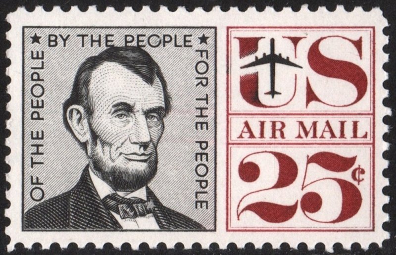 SC#C59 25¢ Abraham Lincoln Single (1960) MNH