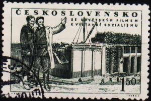 Czechoslovakia. 1951 1k50 S.G.648 Fine Used