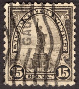 1931, US 15c, Statue of Liberty, Used, Sc 696