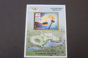 Ajman 1972 Sc 1086 Imperf. Olympics set MNH