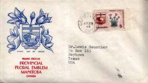 Canada, First Day Cover, Flowers