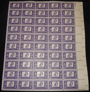 MALACK 1152 4c The American Women, Full Sheet, F/VF ..MORE.. sheet1152