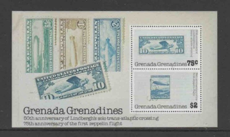 GRENADA GRENADINES #269 1978 HISTORY OF AVIATION MINT VF NH O.G S/S