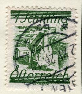 AUSTRIA;  1925 early definitve issue fine used 1s. value