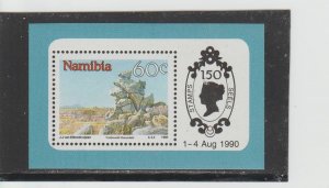 Namibia  Scott#  665a  MNH   S/S  (1990 Sights of Namibia)