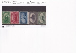 U.S.: Sc #285, 286, 288, 290, & 291, MNG (All have thins) (F32531)