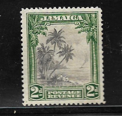 JAMAICA, 106, MINT HINGED HINGE REMNANT, COCO PALMS