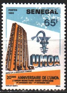 Senegal. 1983. 802 from the series. 20 years of the monetary union of West Af...