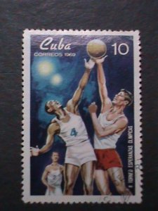 ​CUBA 1969-SPORTS EVENTS  USED STAMP-VF WE SHIP TO WORLD WIDE & COMBINED