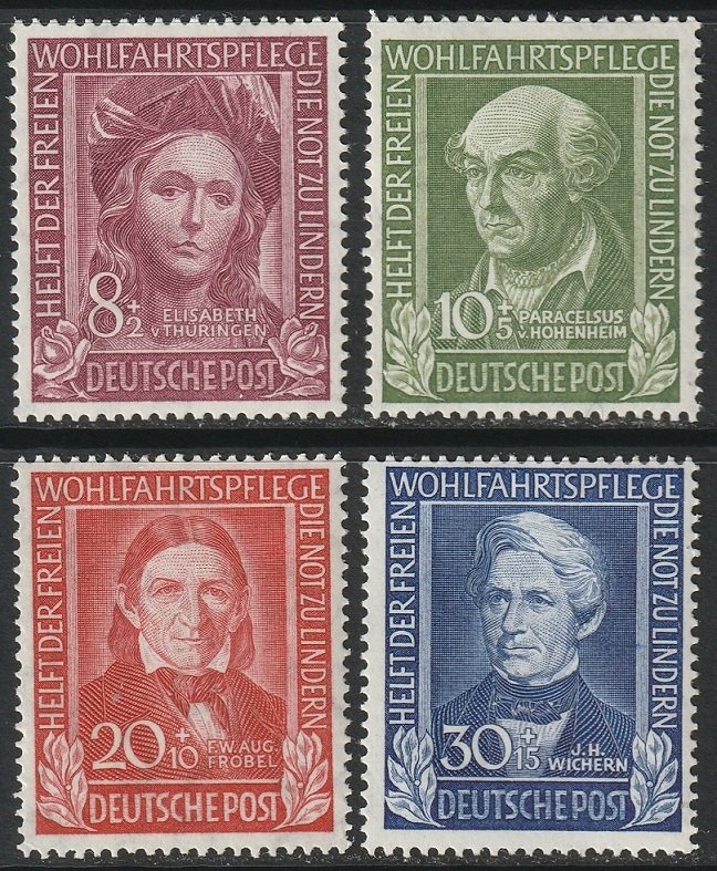 Germany 1949 Sc B310-3 set MLH*