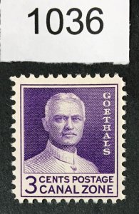 CANAL ZONE US STAMPS # 117 DRY PRINTING SHINY GUM MINT OG NH CAT. $ LOT #1036