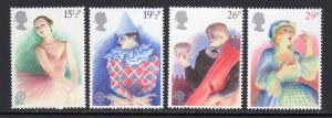 Great Britain #987-90 Europa 1982 Never Hinged F21