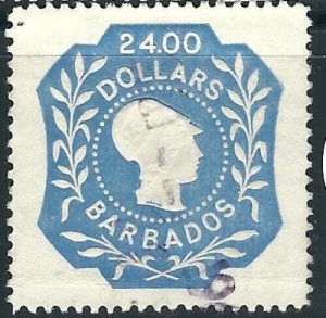 Barbados Revenue, $24, #65 (24641)