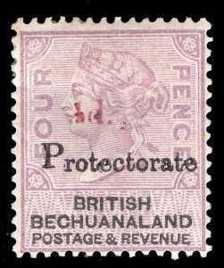 MOMEN: BECHUANALAND SG #25 1911 MINT OG H £425 LOT #65010