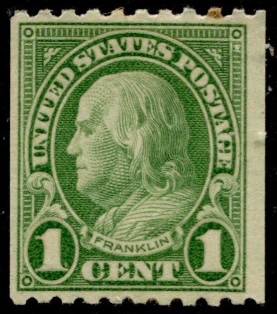 US Stamps #604 Mint OG  VF MH - Coil