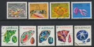 SG 545-552a  Fine Used  Marine Life & Gemstones  set of 9 