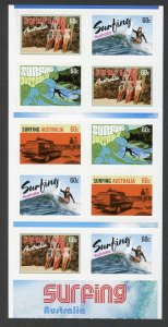 Australia SG3934b 2013 Surfing Australia Self Adhesive Booklet Pane U/M