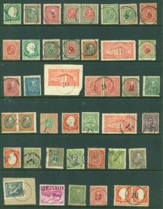 ICELAND - One Man's NUMERAL CANCEL COLLECTION 409 singles & pairs #1//282